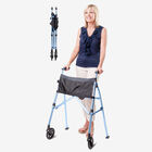 400 lbs. Weight Capacity EZ Fold-N-Go Walker™, COBALT BLUE, hi-res image number null