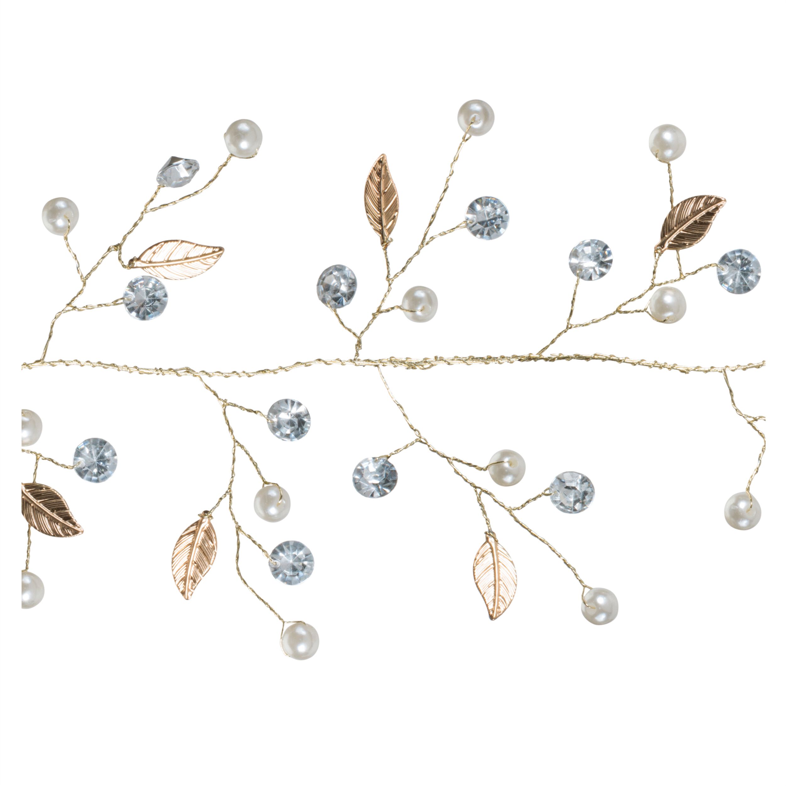 Pearl Bead Garland (Set of 2), GOLD WHITE, alternate image number 2
