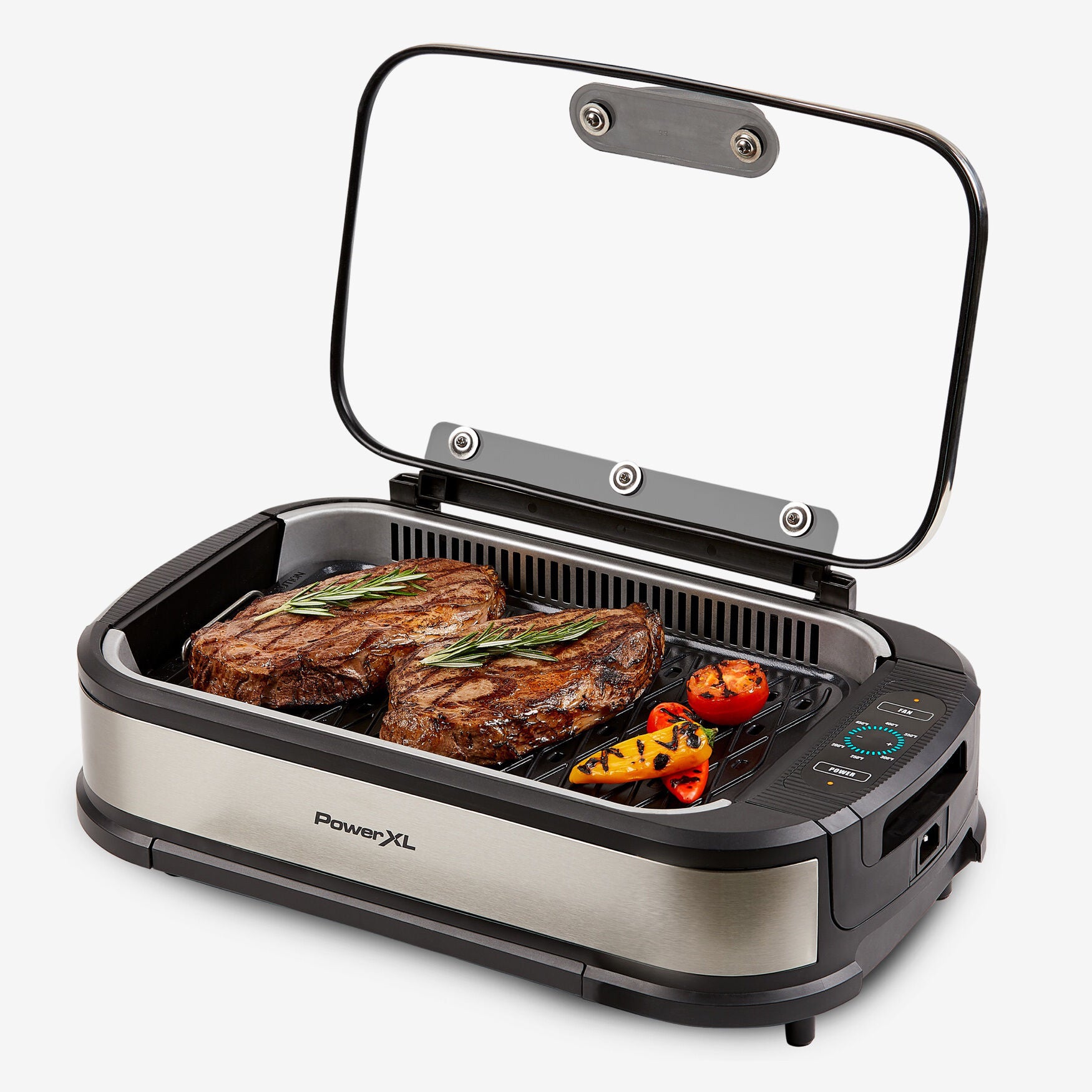 Fashionable PowerXL™ Smokeless Grill Pro, Stainless Roaman's