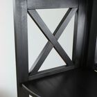 Montego 4-Shelf Corner Folding Bookcase-Black, , alternate image number 9