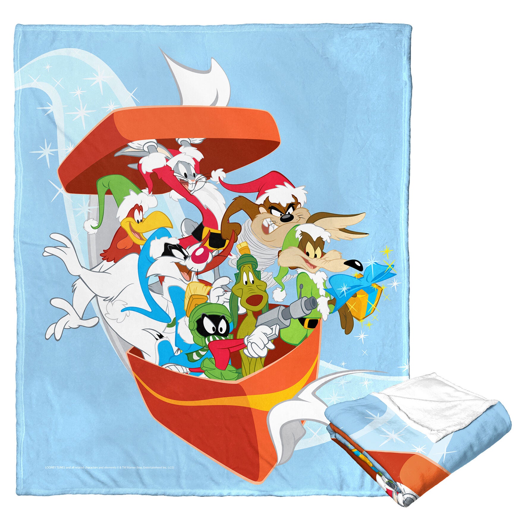 Wb Looney Tunes Bursting Bundle Silk Touch Throw, O, hi-res image number 0