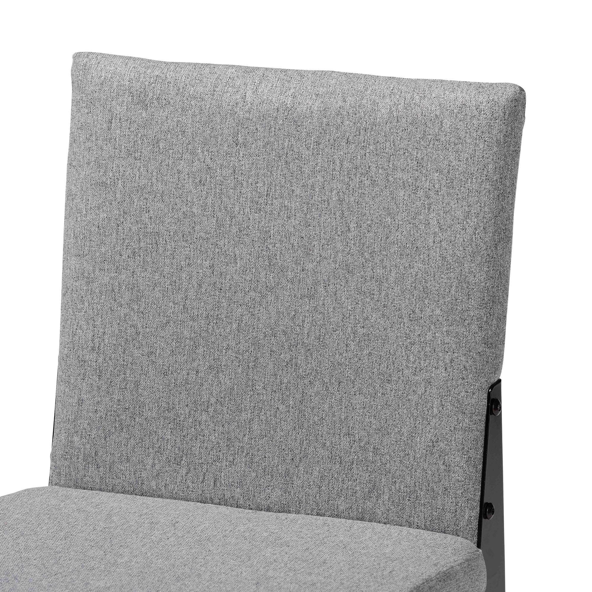Bishop Industrial Fabric and Metal Dining Chair, GREY, alternate image number 6