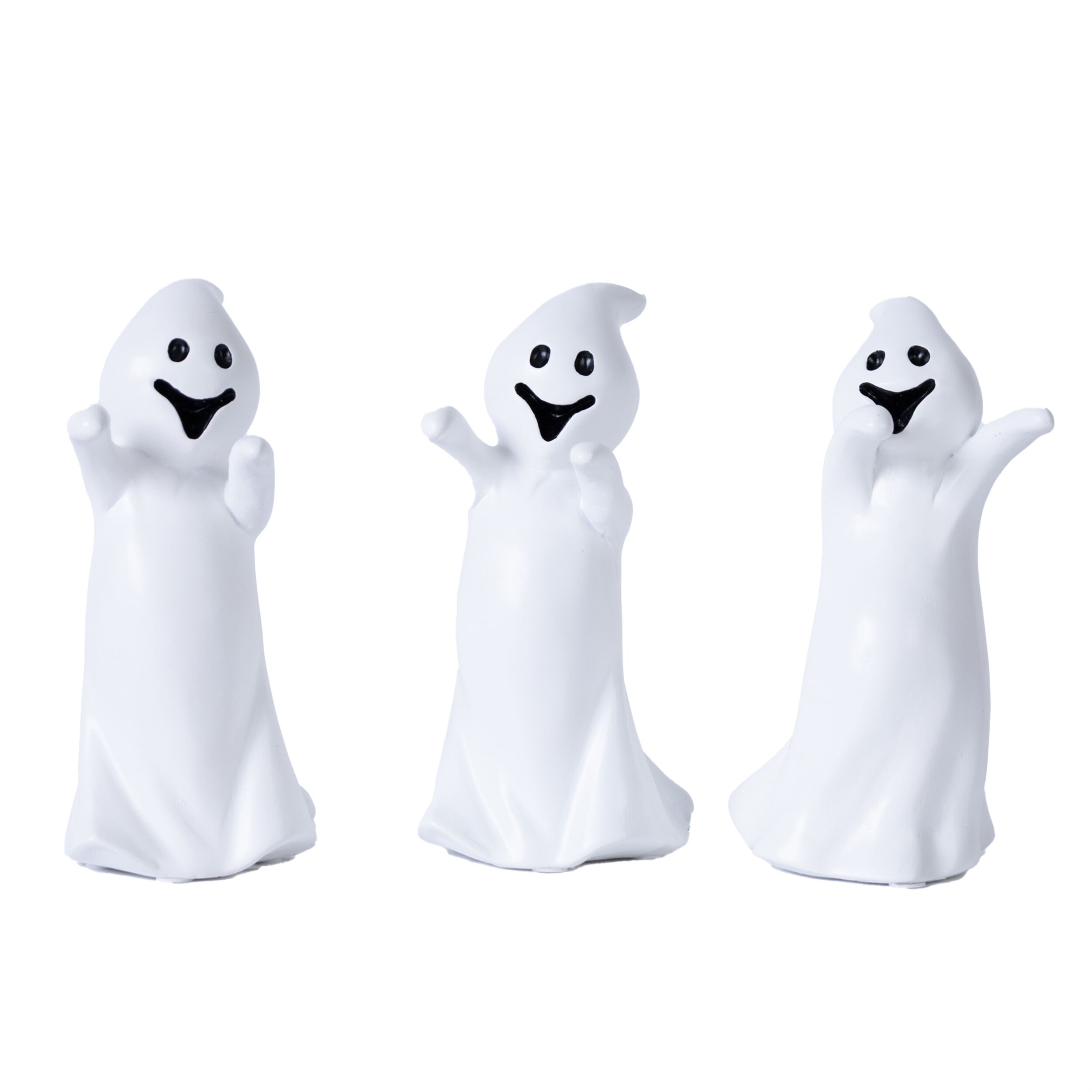 Spooky Ghost Figurine (Set of 3), WHITE, hi-res image number 0