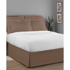 Luxury Hotel Classic Tailored 14" Drop Mocha Bed Skirt