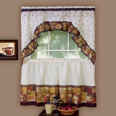 Coffee Printed Tier & Swag Set