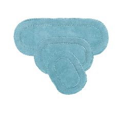 Double Ruffle 3 Piece Set Bath Rug Collection