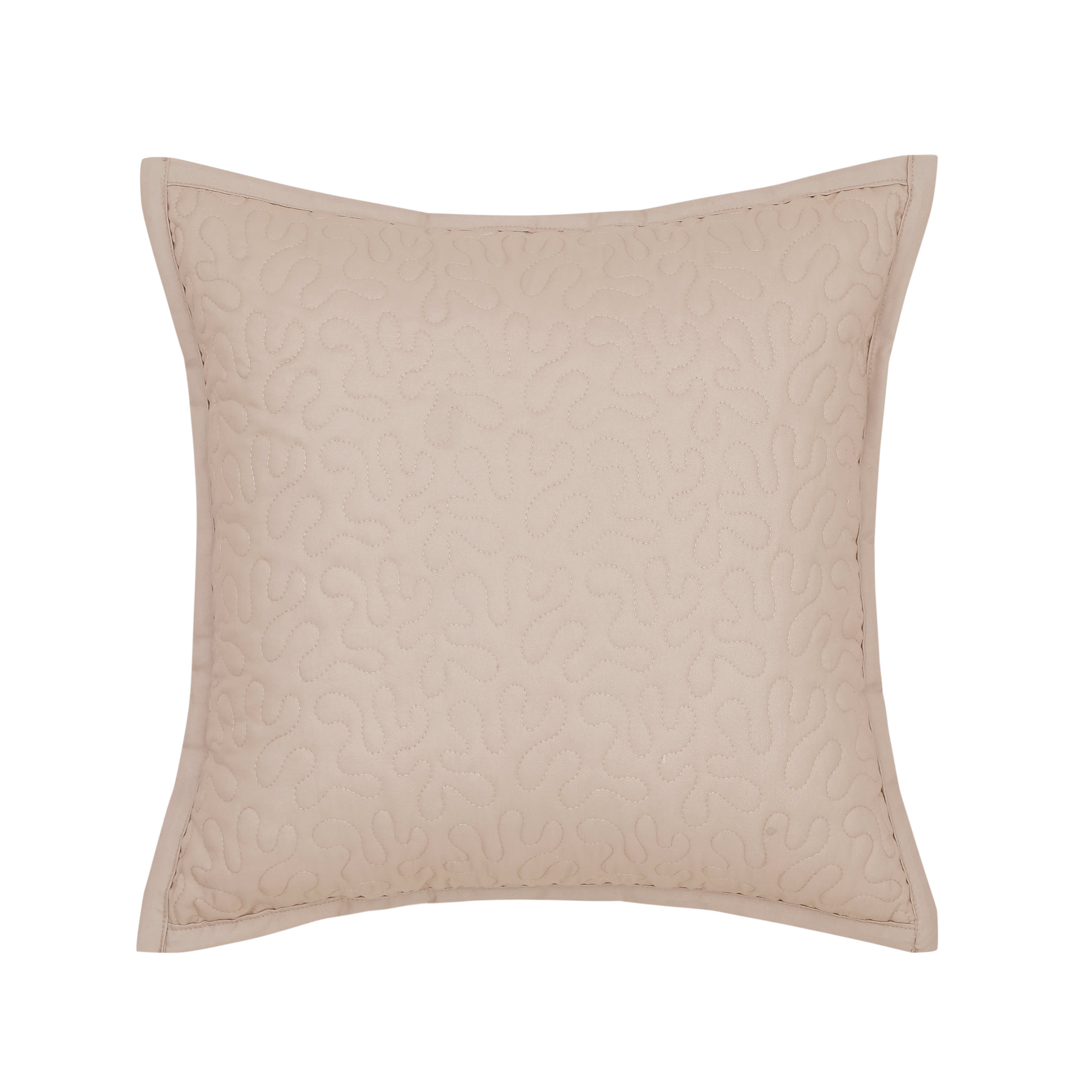 Rosewood 16 Inch Square Quilted Decorative Throw Pillow, ROSE, hi-res image number null