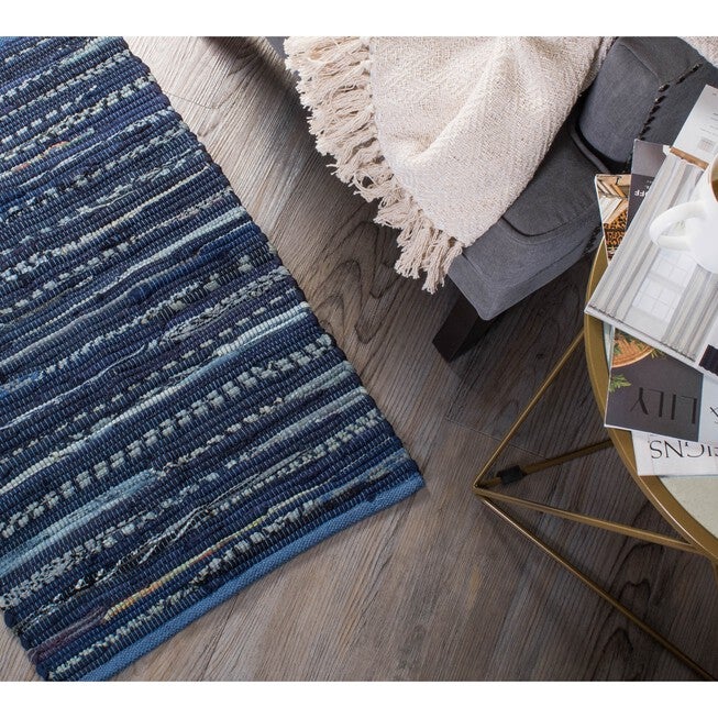 Multi Nautical Blue Rag Rug 50X80Cm, , alternate image number 5