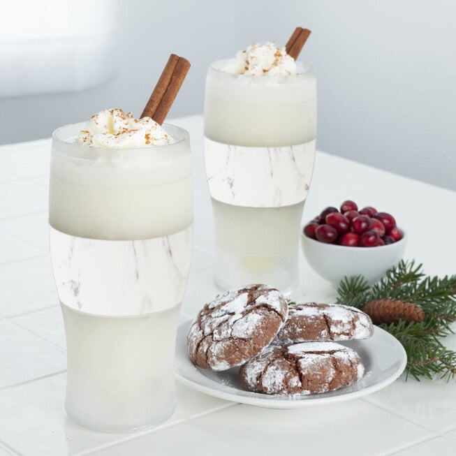 Beer Freeze Cooling Cups (Set Of 2) In Marble By, , alternate image number null