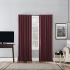Evelina Faux Dupioni Silk Bonded Panel, BORDEAUX, hi-res image number null