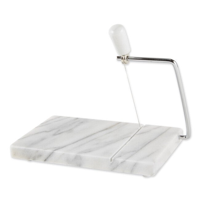 White Marble Cheese Slicer, WHITE, hi-res image number 0
