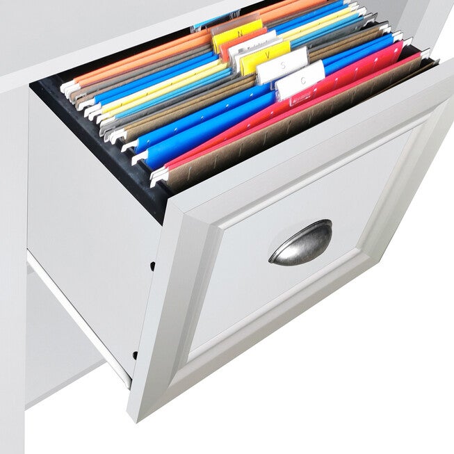 Saint Birch Ansel 56 Inches L-Desk With Keyborad Pullout Tray Writing Desk, , alternate image number 2