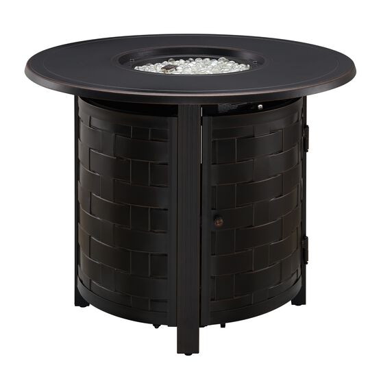 Dylan 34" Round Aluminum LPG Fire Pit, , alternate image number null