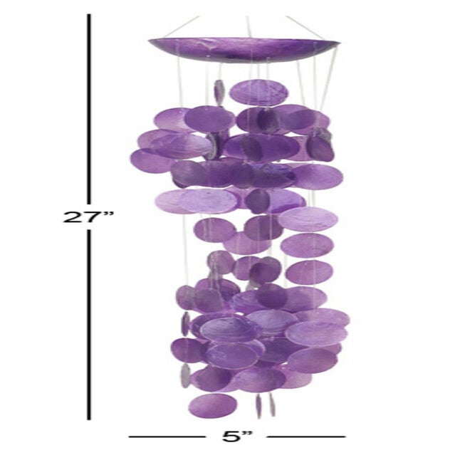 Purple Capiz Coastal Windchime, , alternate image number 5