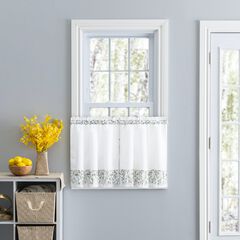 Country Floral Ruffled Tier Curtain