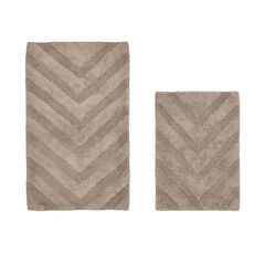 Hugo Collection 100% Cotton 2 Piece (17" X 24" | 21" X 34") Bath Rug Set