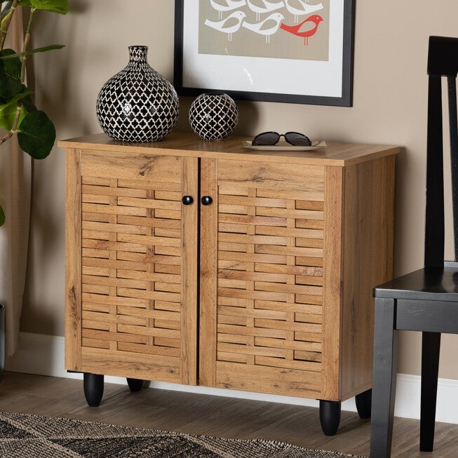 Winda Wood 2-Door Shoe Cabinet Furniture, , alternate image number null