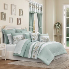 SPRING SOCIAL KING/CAL KING 3PC. COMFORTER SET