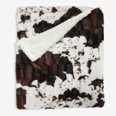 Faux Fur Animal Print Blanket