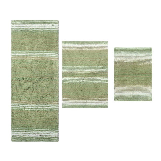 Gradiation 3 Piece Set Bath Rug Collection, SAGE, hi-res image number 0
