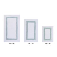 Hotel Collectionis Bath Mat Rug 3 Piece Set (17" x 24" | 21" x 34" | 24" x 40")
