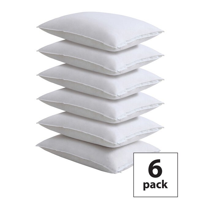 Fresh Ideas Master Block Easy Care Pillow Protector 6-Pack, WHITE, hi-res image number 0