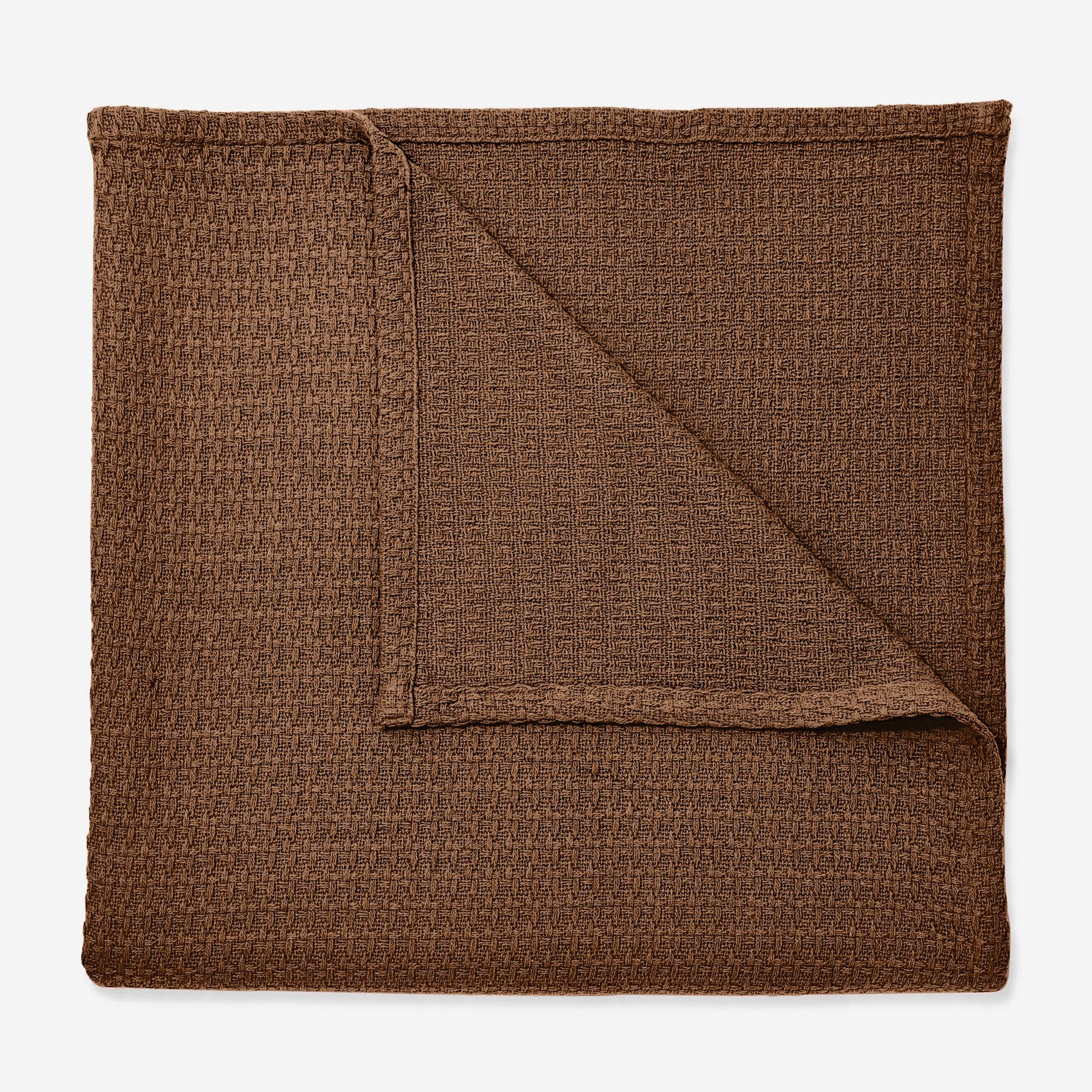BH Studio Extra Large Cotton Blanket, CHOCOLATE, on-hover image number 1