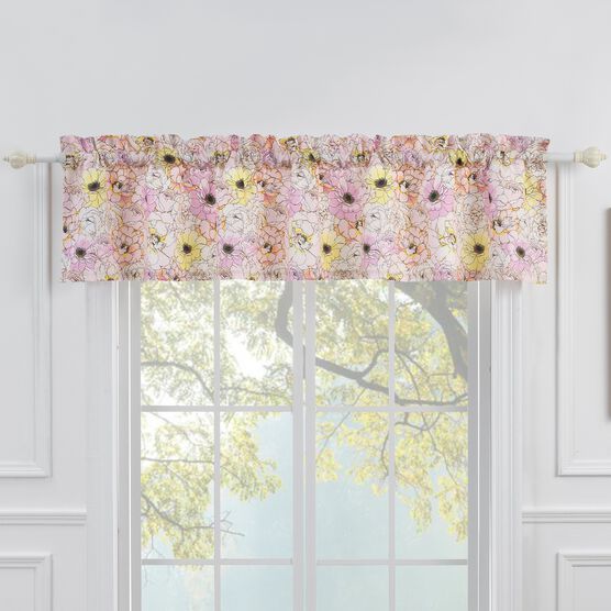 Misty Bloom Window Valance, , on-hover image number null