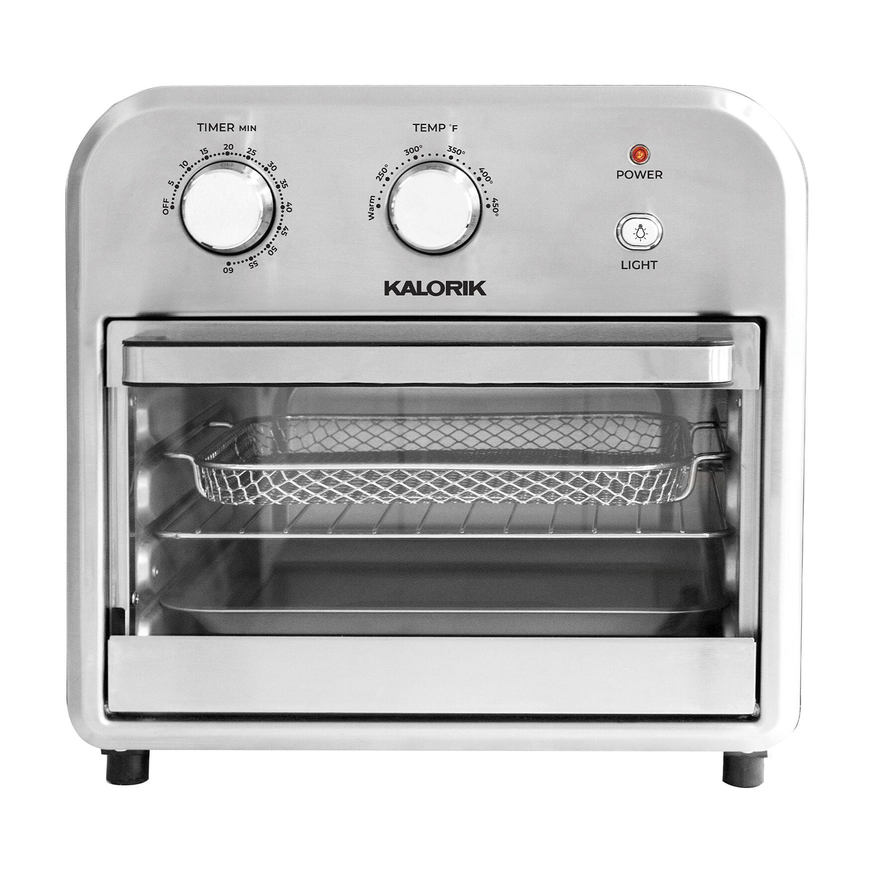 Kalorik 12 Quart Air Fryer Oven, Black/Stainless Steel, , on-hover image number 1