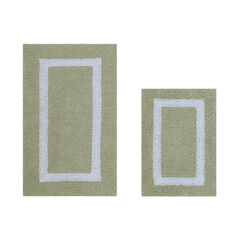 Hotel Collection 100% Cotton 2 Piece (17" X 24" | 21" X 34") Bath Rug Set
