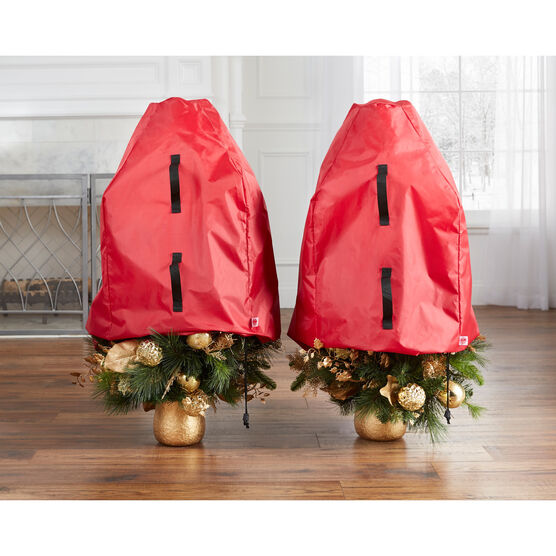 set of 2 topiary tree storage bags, RED, hi-res image number null