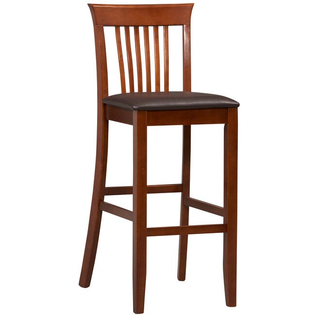 Triena Collection Craftsman Bar Stool, 30 inchesH, DARK CHERRY, hi-res image number 0
