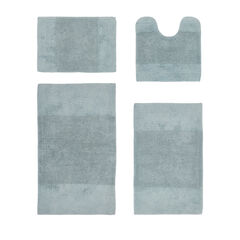 Granada Collection 100% Cotton 4 Piece (17" X 24" | 20" X 20" | 21" X 34" | 24" X 40") Bath Rug Set