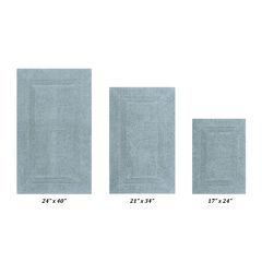 Lux Collectionis Bath Mat Rug 3 Piece Set (17" x 24" | 21" x 34" | 24" x 40")