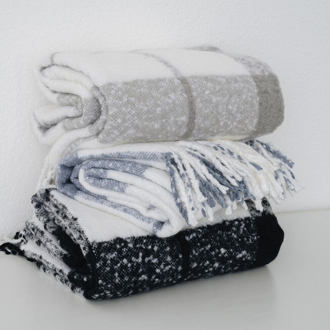 Plaid Mohair Throw, , alternate image number null