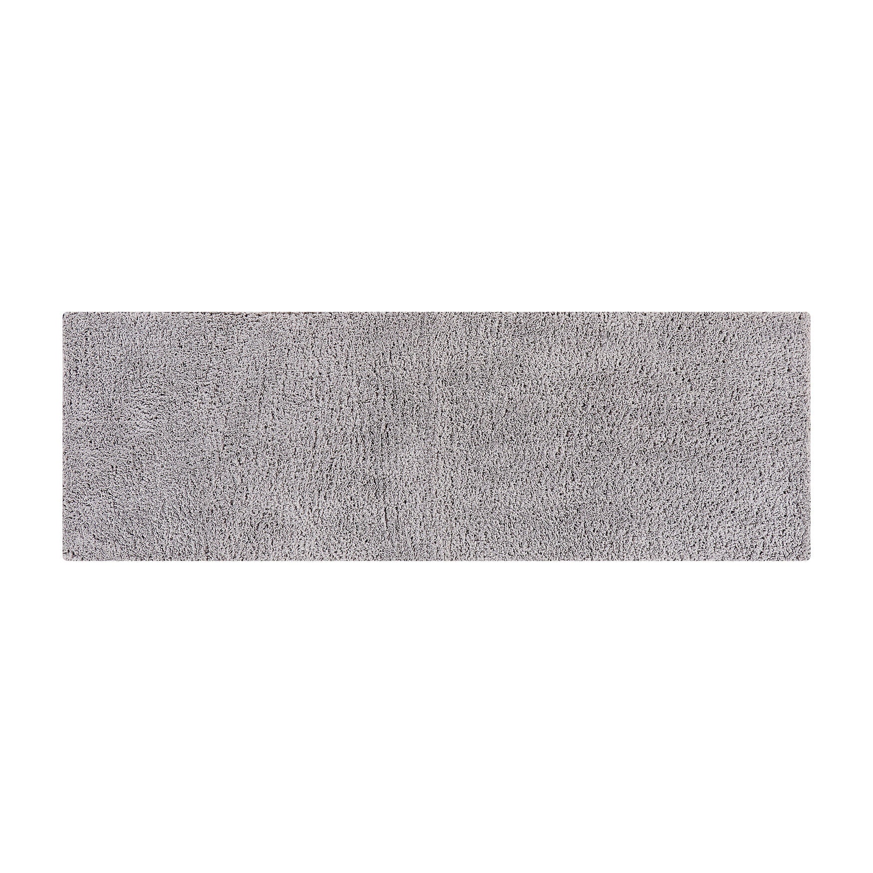 Micro Plush Collection 100% Polyester 20 inches X 60 inches Runner Bath Rug, LIGHT GRAY, hi-res image number 0