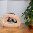 Sleep Shape Cat Dog Cave Bed, Indian Red, , alternate image number null