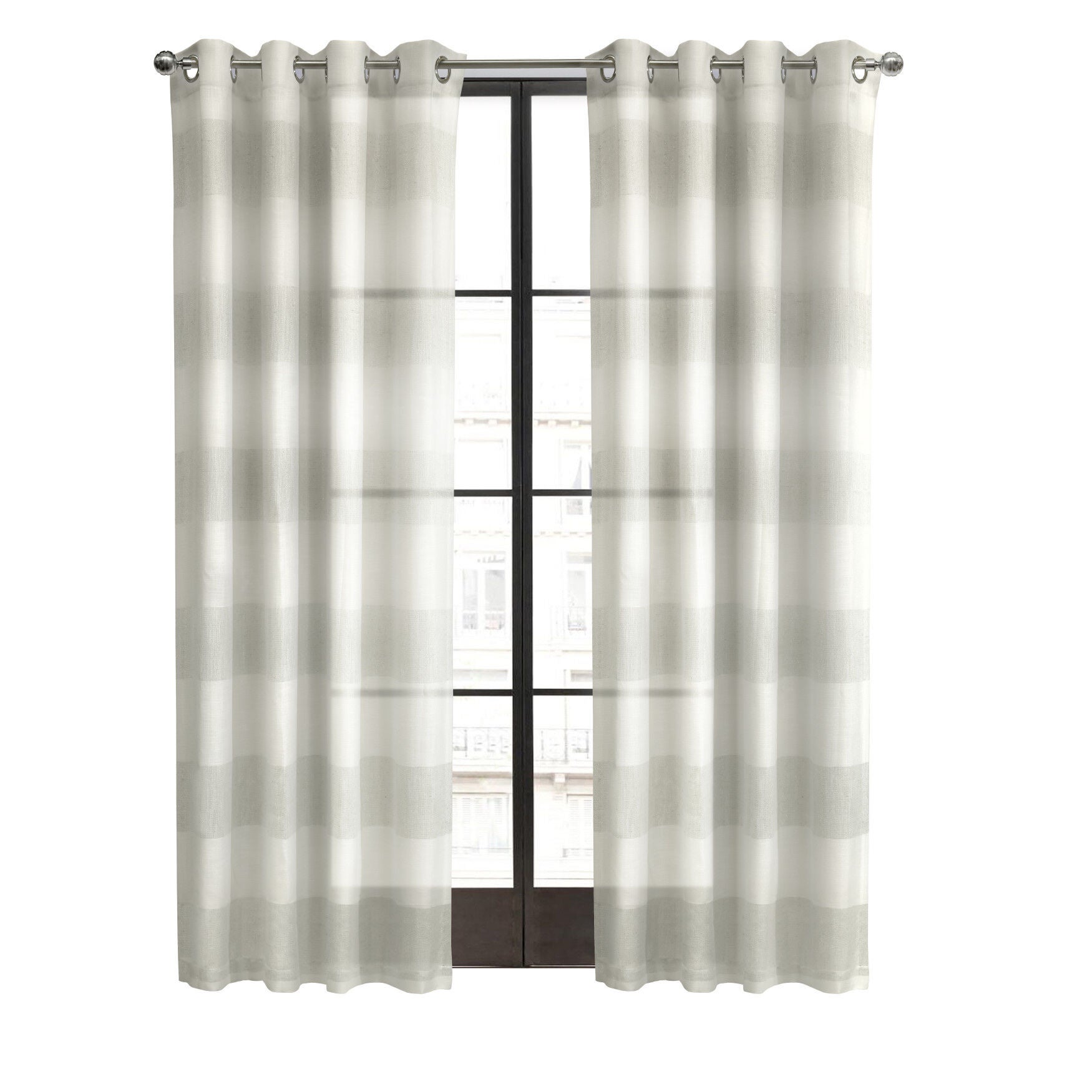 Paraiso Sheer Grommet Curtain Panel, , on-hover image number 1