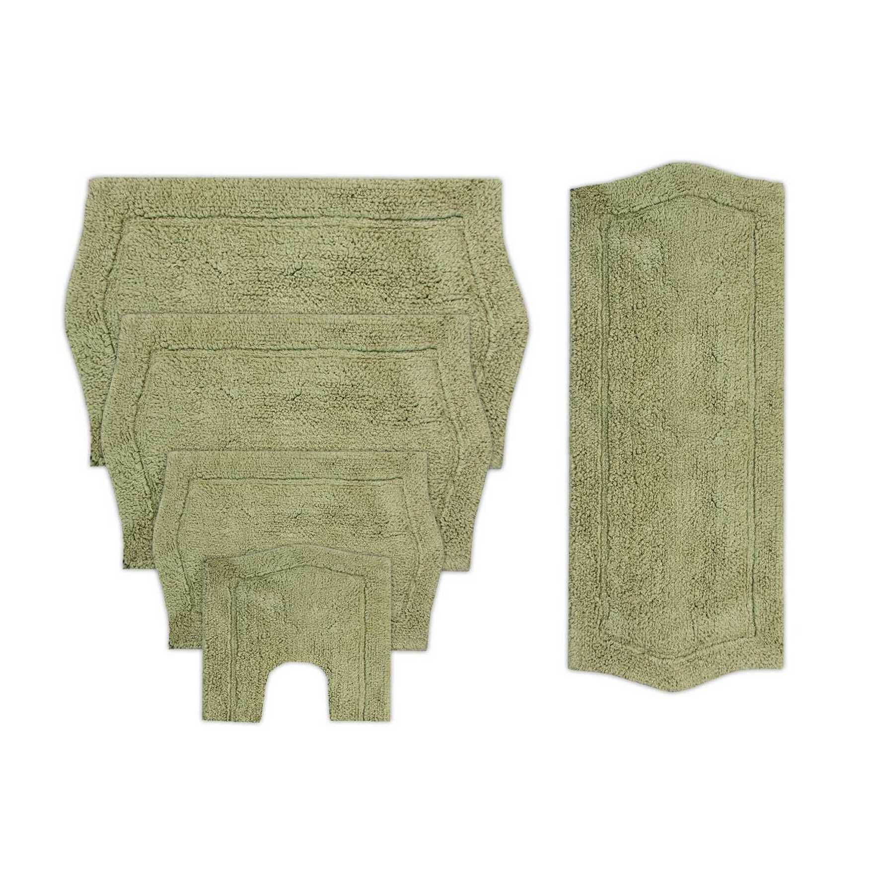 Waterford 5 Piece Set Bath Rug Collection, SAGE, hi-res image number 0