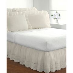 Fresh Idea Ruffled Eyelet 2-Pack Pillow Shams