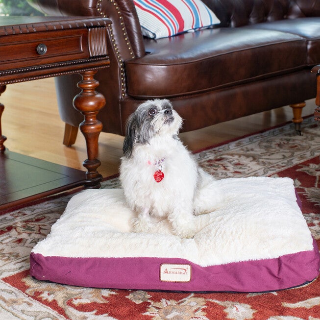 Medium Pet Bed, Dog Crate Mat With Poly Fill Cushion & Removable Cover, , alternate image number null
