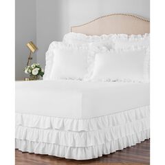 Belles & Whistles 3-Tiered Ruffle 15" Drop Bed Skirt
