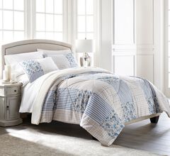 Seersucker Printed 3-Pc. Comforter Set