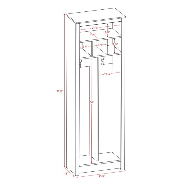 Space-Saving Entryway Organizer Espresso, , alternate image number 4