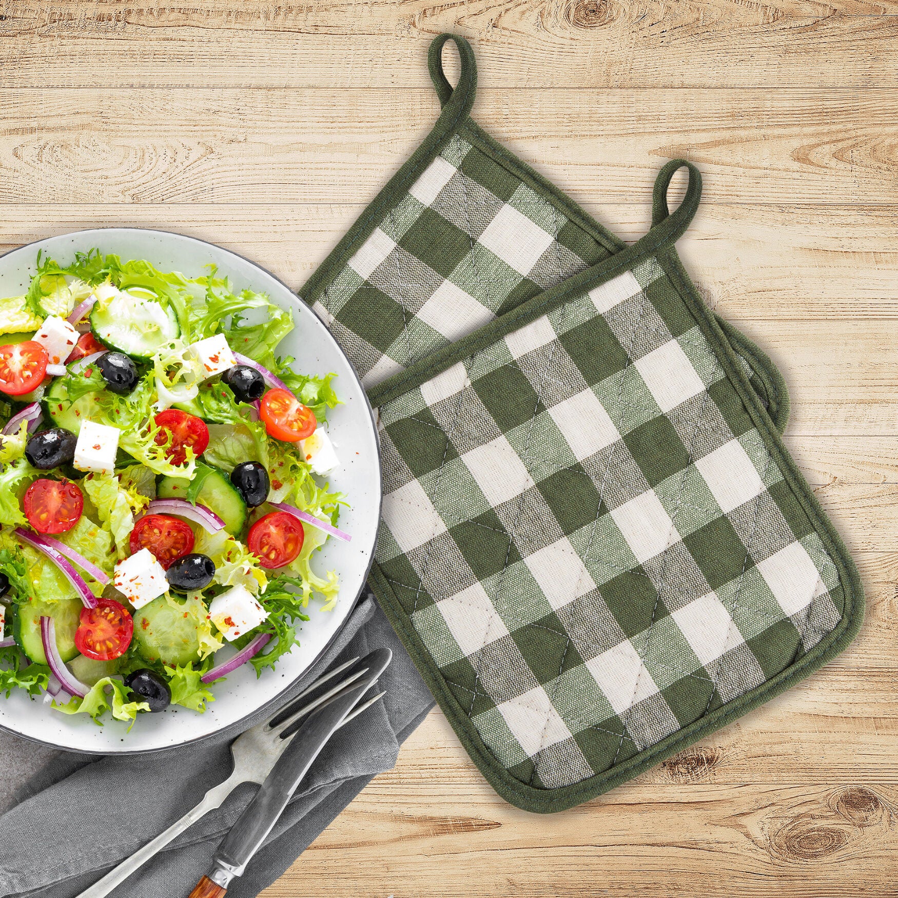 Buffalo Check Pot Holder - Set of Two, , alternate image number 9