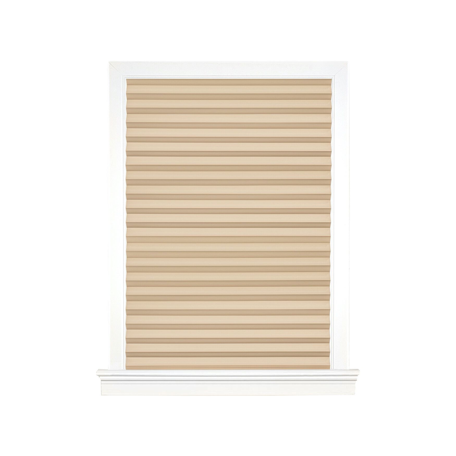 Cordless 1 2 3 Vinyl Room Darkening Pleated Window Shade, , alternate image number 2
