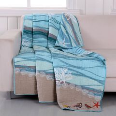 Maui Coastal Quilted Throw Blanket