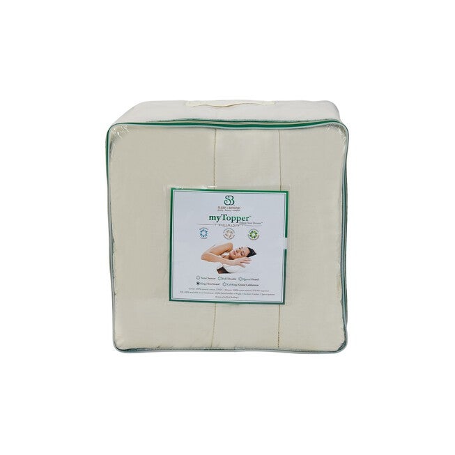 myTopper™ 100% Washable Wool Mattress Topper, , alternate image number 2