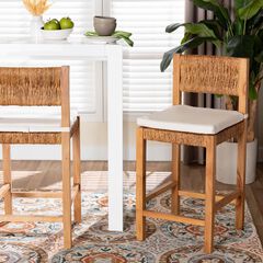 Pava Woven Seagrass Counter Stool