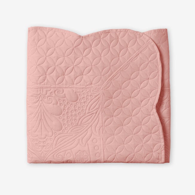 Lily Pinsonic Damask Throw, LIGHT CORAL, hi-res image number null